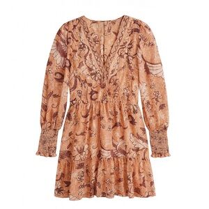 O.P.T. Tuckernuck Degage Mini‎ Boho Floral Tiered Dress Size XS